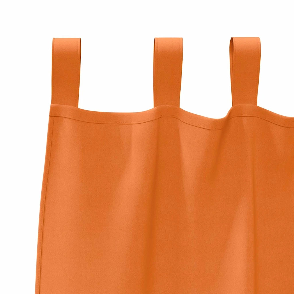 Tende Blackout con Anelli 2 pcs Arancione Vivo 175 x 140 cm 4107619