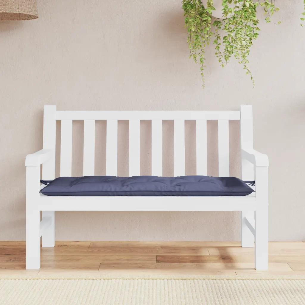 Cuscino Panca | Cuscini per sedie Giardino Blu Marino 120x50x7cm in Tessuto Oxford