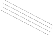 Set di 4 punterelle spiralate extra lunghe da 1 mm in acciaio rapido per legno, plastica, alluminio.