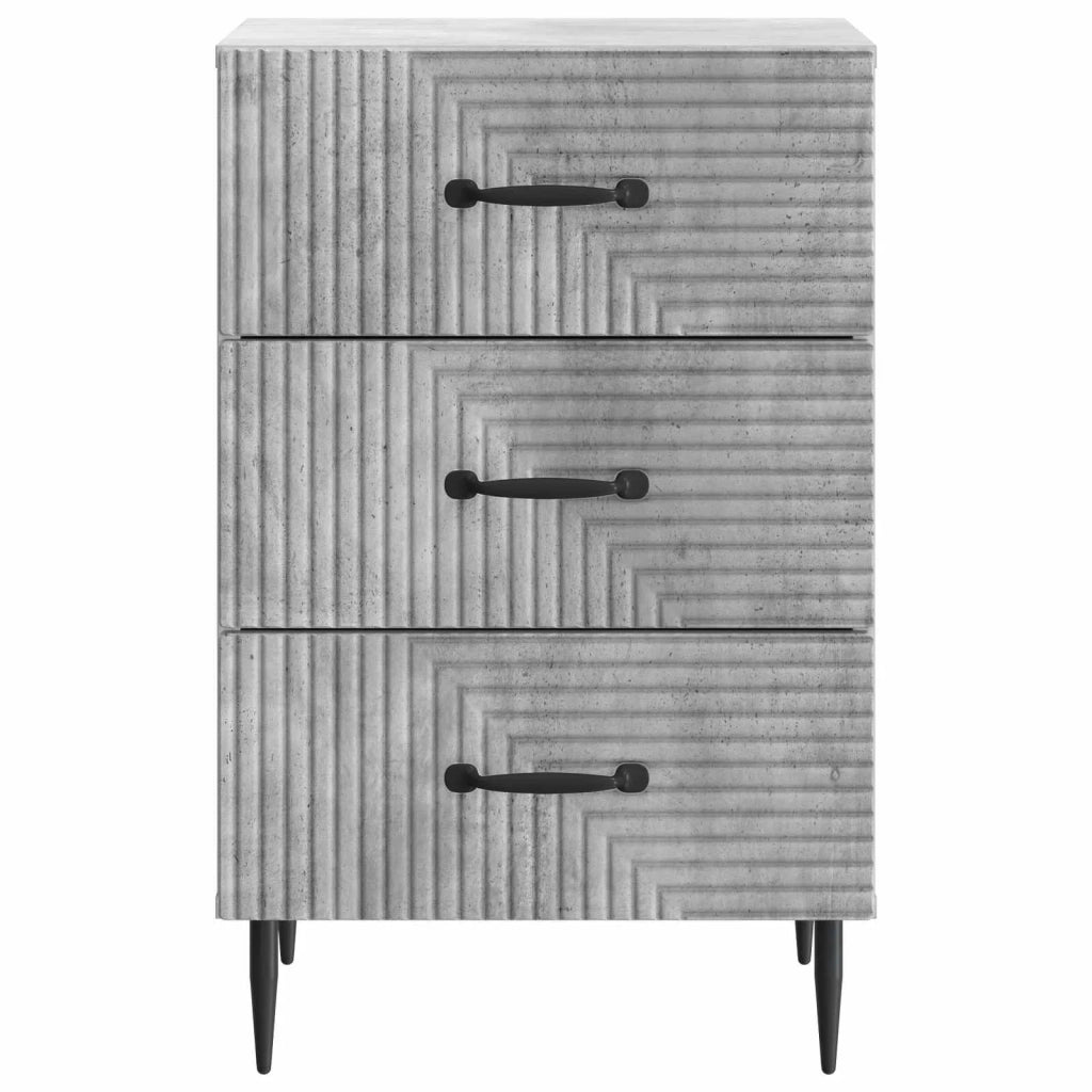 Armadio da Notte con cassetto Grigio Cemento 43 x 41 x 66,5 cm 894788