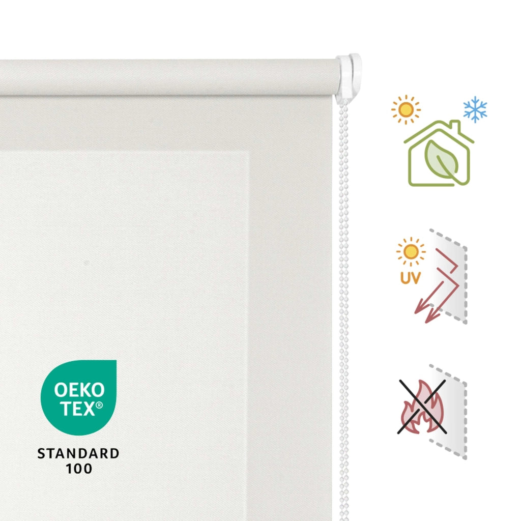 Tenda a Rullo Screen resistente e isolamento termico Bianco 60x180 cm