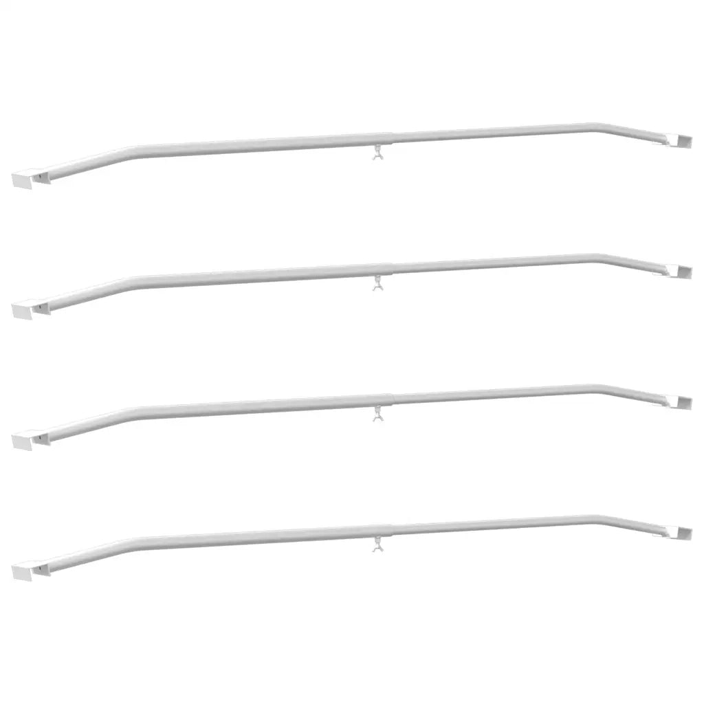 Supporto per teloni per rimorchi 4 pcs Argento 100-145 cm 42020521