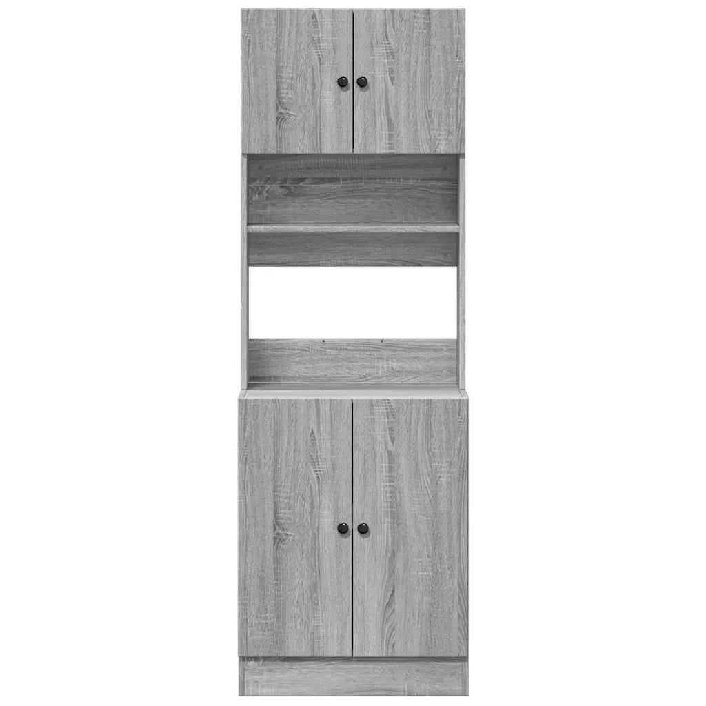 Mobile da cucina Sonoma grigio 60 x 50 x 180 cm ampio e pratico spazio contenitivo stile moderno legno composito grigio 02_0055535