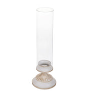 Porta Candele con Parafiamma Anticato 38 cm