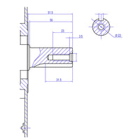 LIFAN KP460-RE Motore a benzina 22mm 16,3 CV a 1 cilindro per piastre vibranti e macchine edili