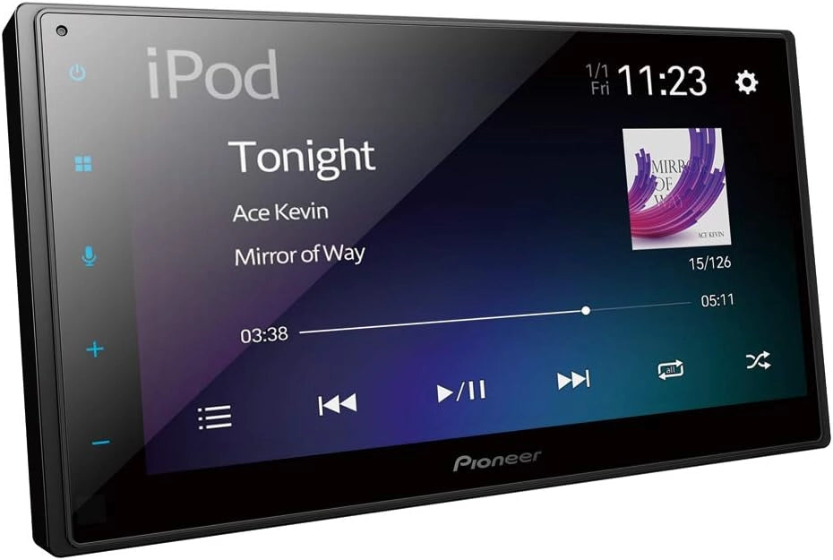 SPH-DA160DAB-AN, ricevitore multimediale 2 DIN da 6,8" con Apple CarPlay, Android Auto, DAB+ e Bluetooth, inclusa antenna DAB