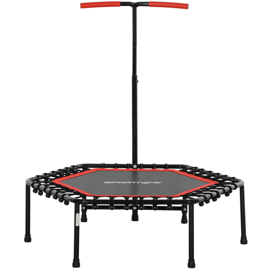 Trampolino fitness 114 cm ¨C Xylo ¨C con maniglia regolabile, corde elastiche, rosso