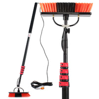 Spazzola telescopica per lavaggio 6 m con erogazione d'acqua Pulizia finestre e pannelli solari