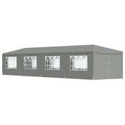 Tenda Party 1200 x 300 x 255 cm Grigio Chiaro PE e Acciaio