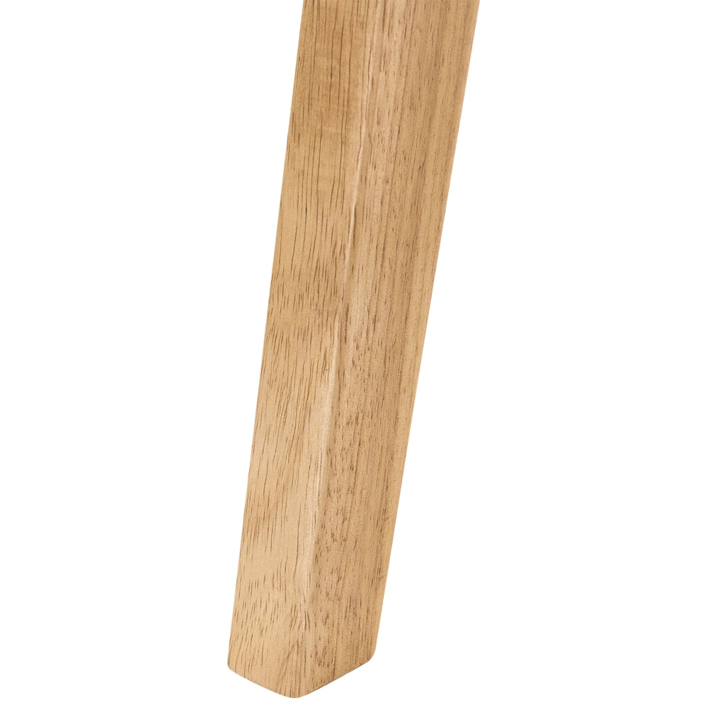 Set di 2 sedie da pranzo marrone e beige Struttura in legno di gomma beige Seduta e schienale in corda di carta Sala da pranzo Boho