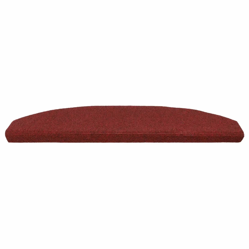 Tappetini per scale autoadesivi 15 pz | Gradini per Scale Rosso Bordeaux