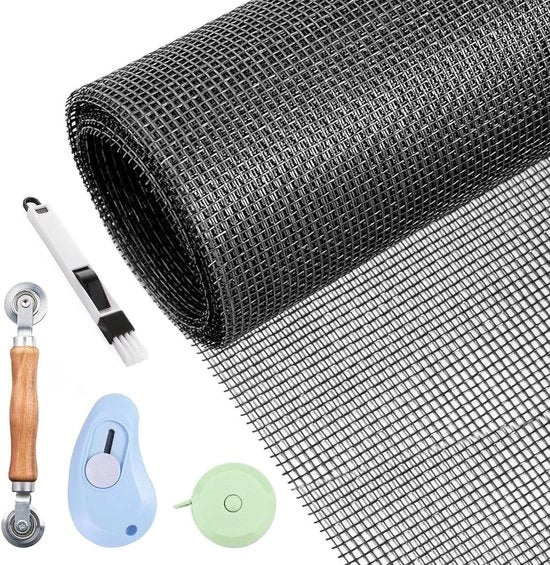 Veloce Premium - Reticolo per finestre e porte - 120 x 250 cm - Fibra ottica - Protezione contro insetti volanti