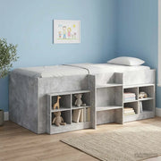 Letto Alto per Bambini Grigio Cemento 80 x 200 cm 3422550