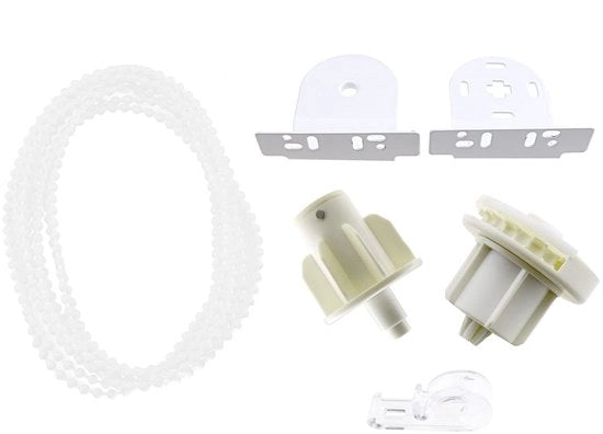 Accessori per tenda a scomparsa - Kit di sostituzione per bracci - Morsetti - Morsetto di connessione - Catenaccio bianco - Accessori per tenda a scomparsa - Adatto per tubi da 38mm - Accessori per tenda a scomparsa