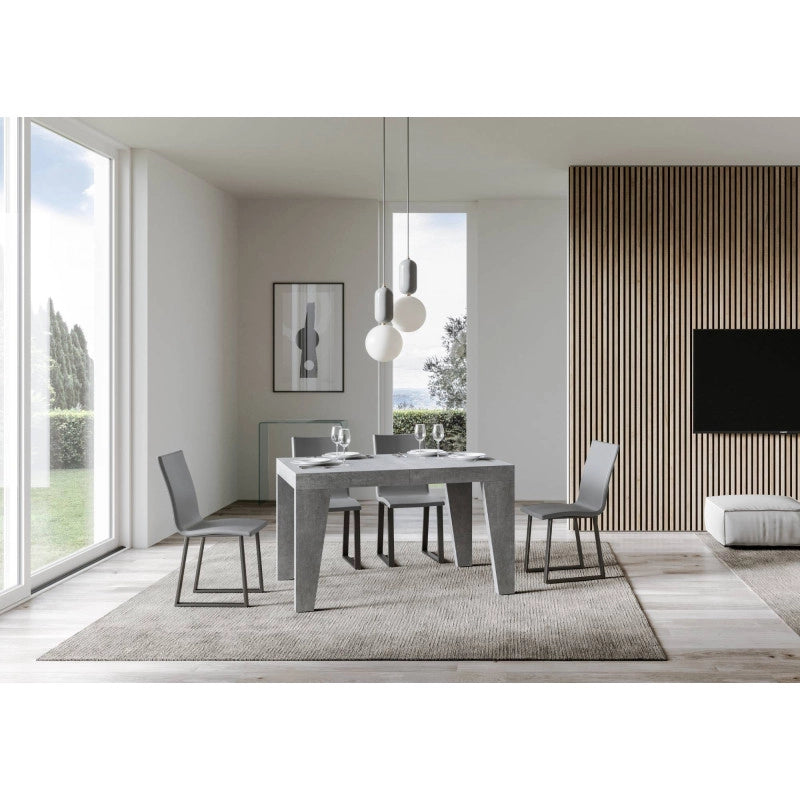 Tavolo allungabile 130/390x90 cm Naxy Premium - Cemento