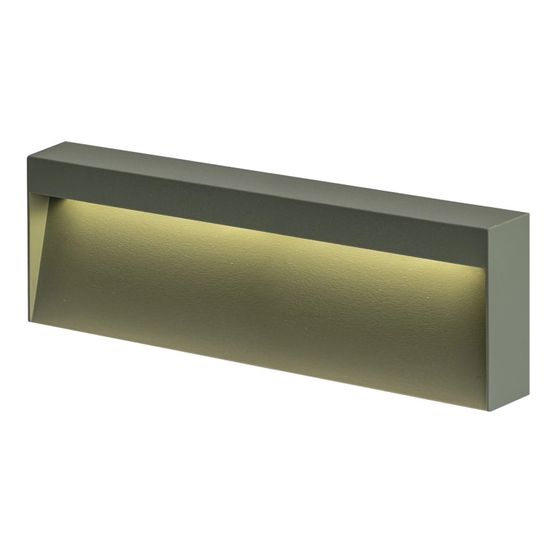 Applique KIKI a LED 8W 4000K IP65 - Struttura in Alluminio Verde per Esterni, Segnapasso a Parete 50° Angolo Luce - Rossini Group