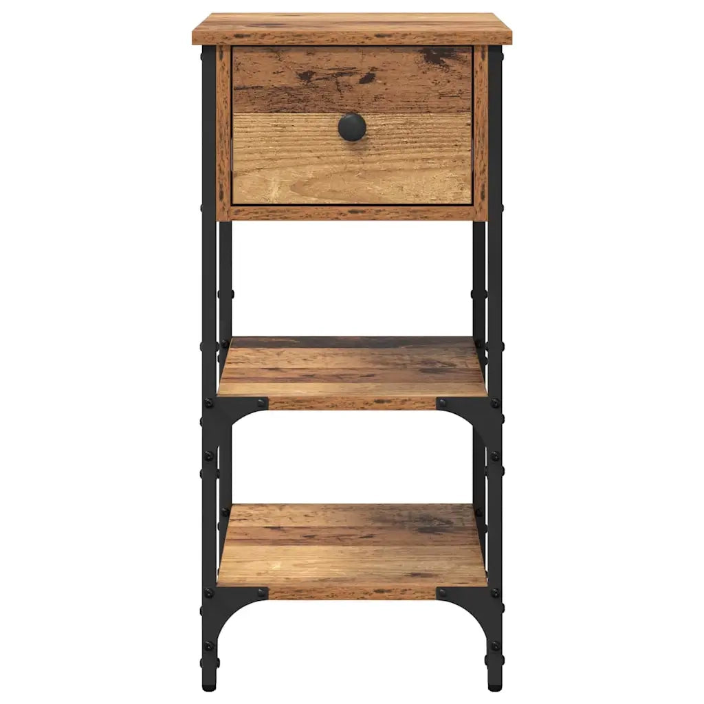 Comodino | Armadio da Notte | Mobiletto da notte Marrone 33.5 x 36 x 70 cm Legno ingegnerizzato