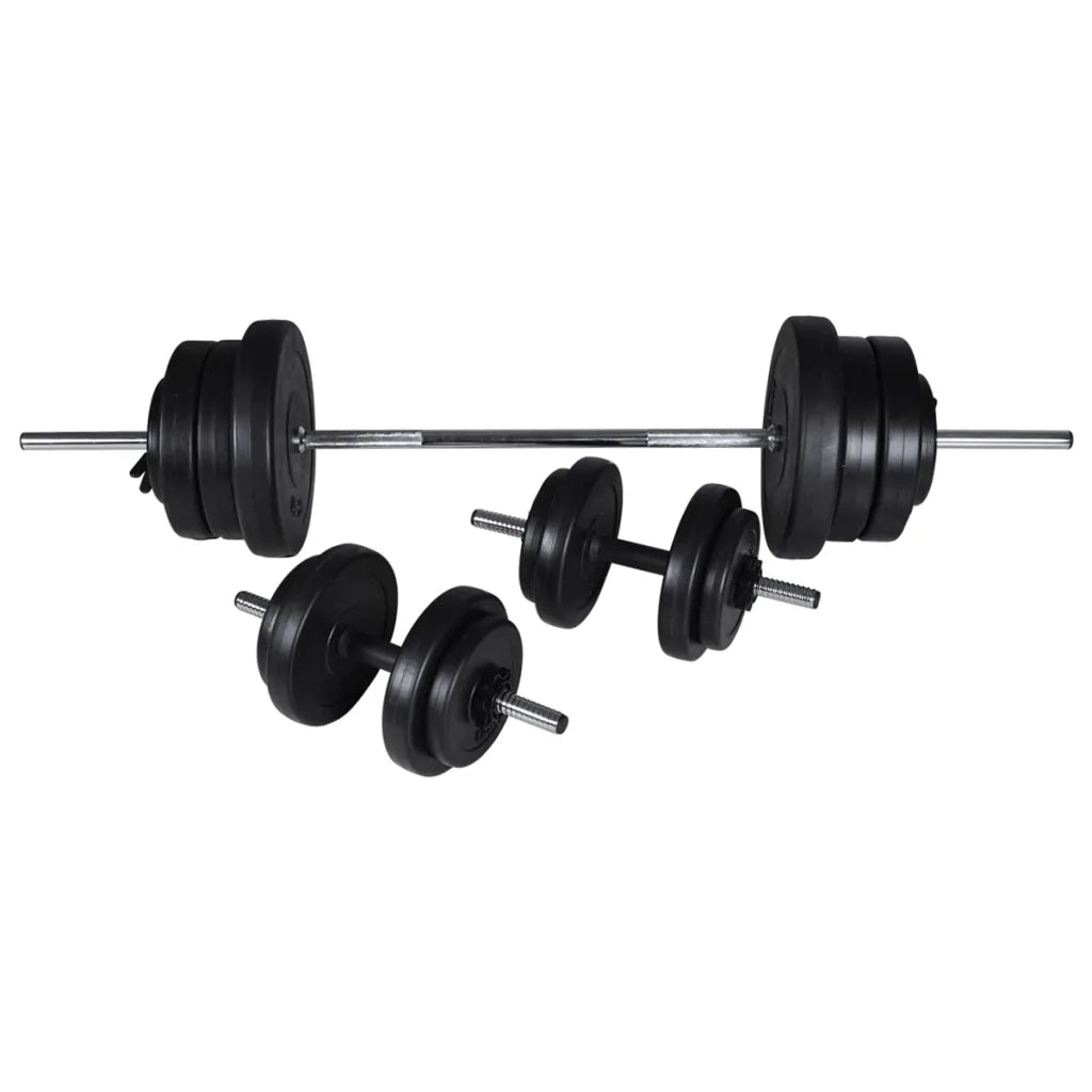 Panca da Palestra con Bilanciere e Set di Manubri 60,5 kg CFW6031481