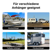 Set per rimorchio con servotimone a ruota, piedi stabilizzatori e cunei 10 pezzi max 362 kg