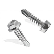 Viti autoallogante (150 pezzi) per metallo M4.2 x 16 mm - Acciaio inossidabile 410 viti a 6 gugli con testa argentata