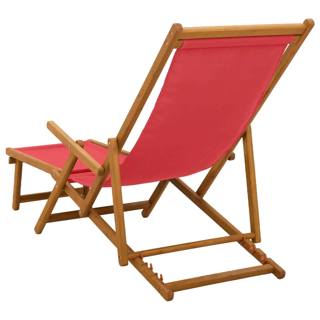 Lettino prendisole pieghevole 3 Posizione Rosso 42024914