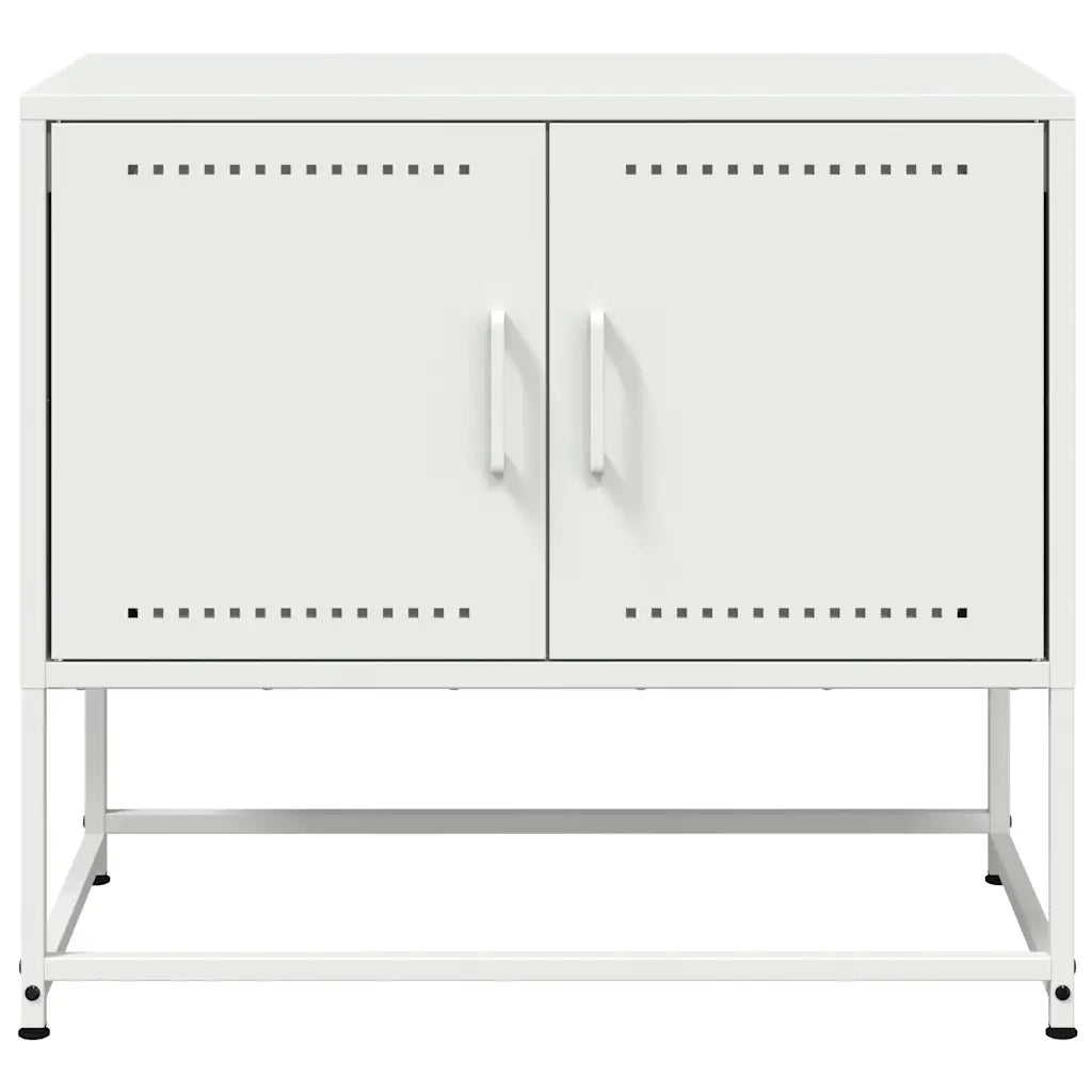 Mobile TV Bianco 68,5x39x60,5 cm in Acciaio 846475