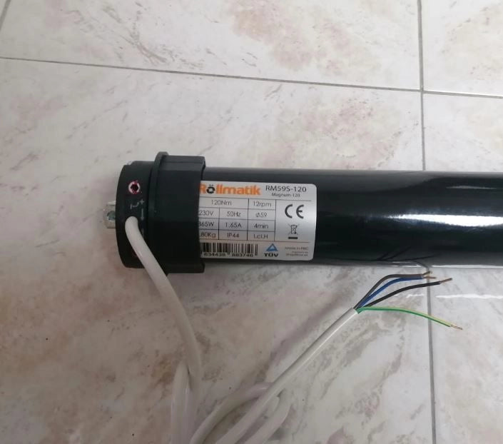 Motore per tapparelle grandi 120 Nm - 240Kg (per rullo diametro 70mm) - Motore da 120 Nm
