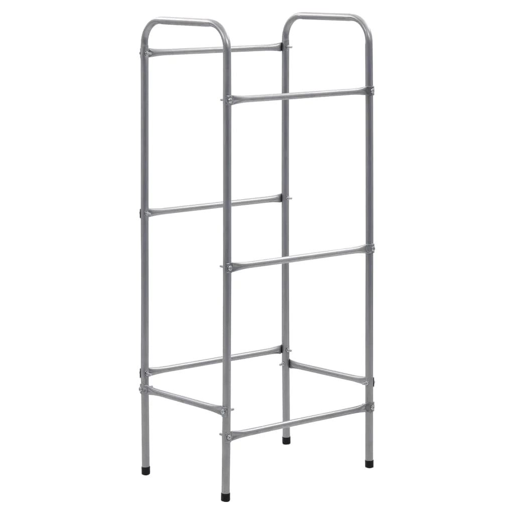 Ripiano portaoggetti per 3 casse 50 x 33 x 116 cm acciaio argentato 02_0000642