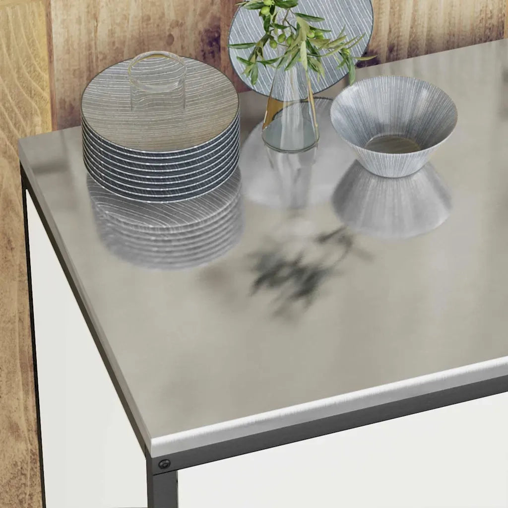 Set di Stoccaggio per Cucina con lo scaffale 3 pcs Bianco