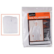 Trade Shop - Tuta Monouso Da Laboratorio Protettiva Con Bottoni Polvere Agenti Chimici 90595 -