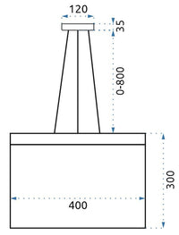 Lampada Da Soffitto Led App890-cp Chain