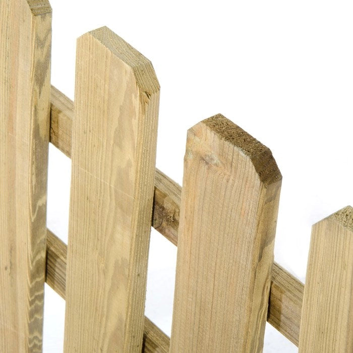 Recinzione da Giardino in Legno a Listelli Dritti Staccionata Basse Verdelook
