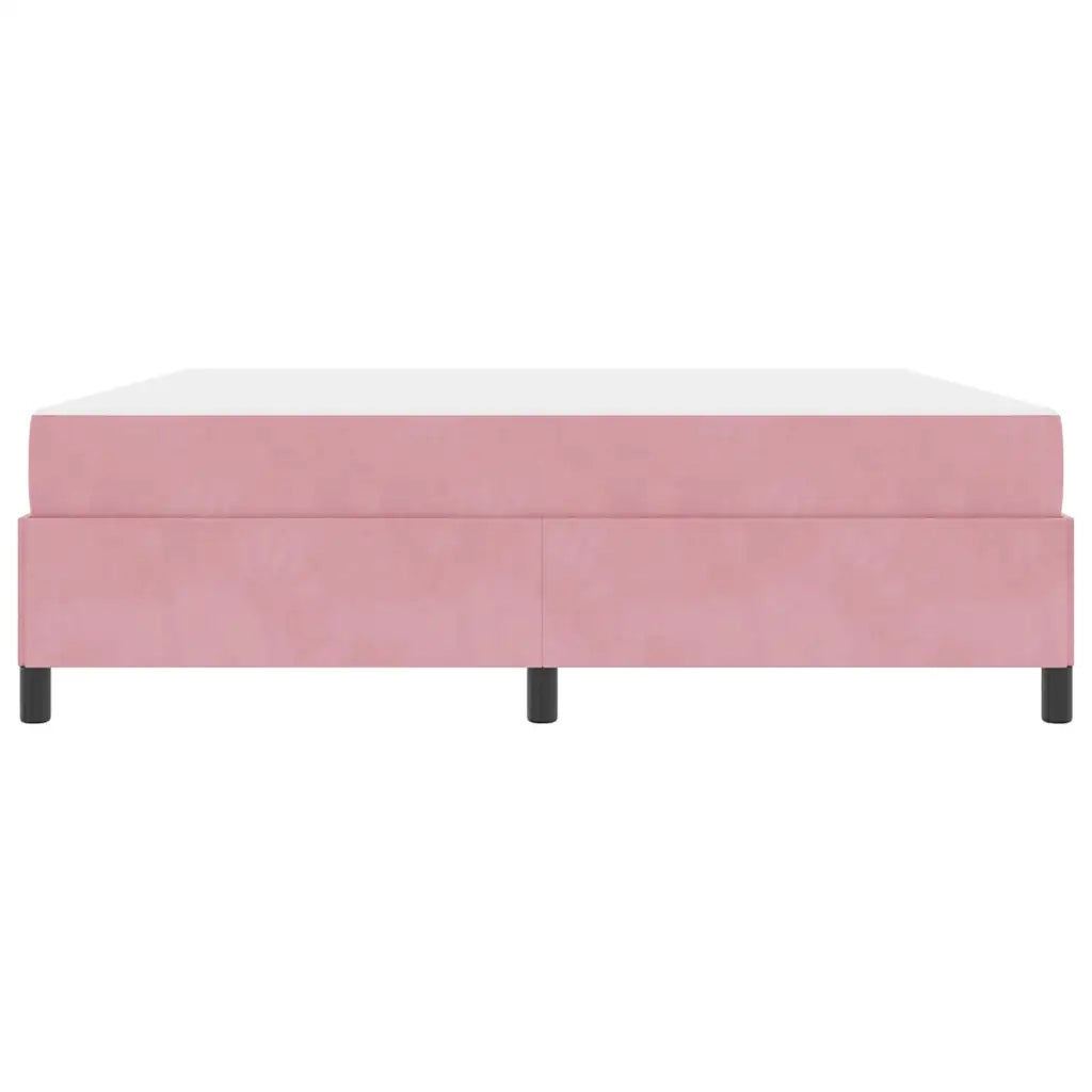Struttura del letto con materasso Rosa 180 x 200 cm Tessuto