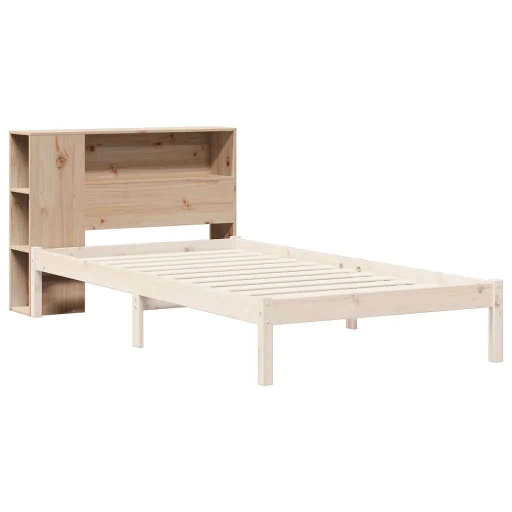 Testiera con Ripiani 75 cm in Legno Massello di Pino