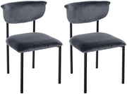 Set di 2 sedie visitatore Gambell velluto 3