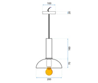 Lampada Da Soffitto Pensile Singola Osti C Verde