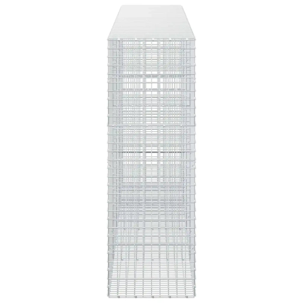 Gabione con filo da 5 mm e rete da 5x5 cm 400x50x150 cm 3464282