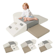 Set di 6 blocchi da arrampicata in schiuma 40 x 40 x 20 cm giocattolo educativo e flessibile per bambini pelle multicolore 20_0017877