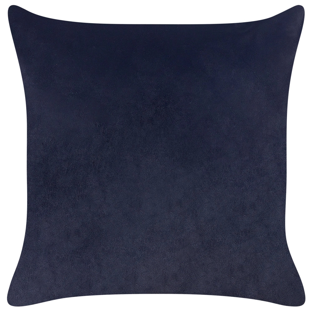 Set di 2 cuscini decorativi in velluto nero con motivo a foglie 45 x 45 cm Stampa in lamina d'oro Accessori decorativi