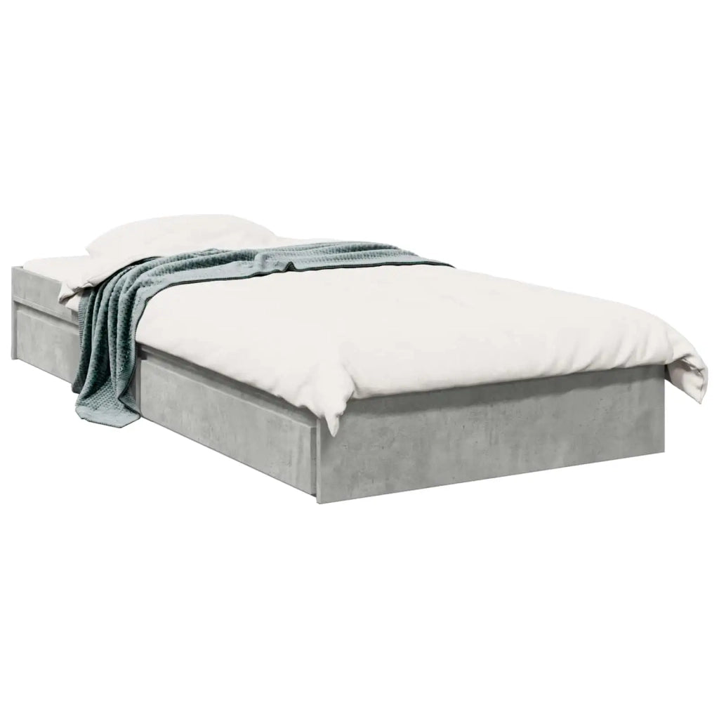 Telaio del letto con storage Grigio Cemento 80 x 200 cm 3429594