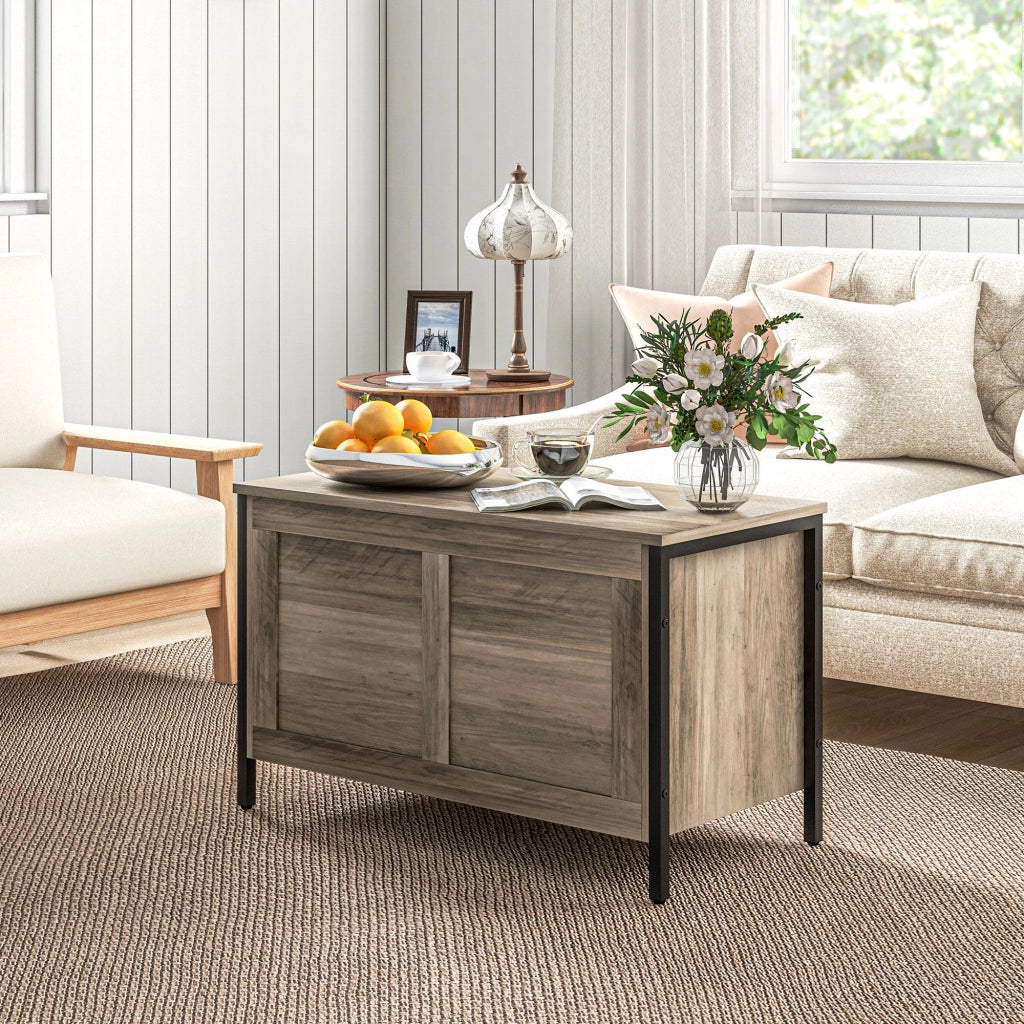 Letto contenitore con cassetti ¨C zephmum ¨C 80x40x50 cm grigio