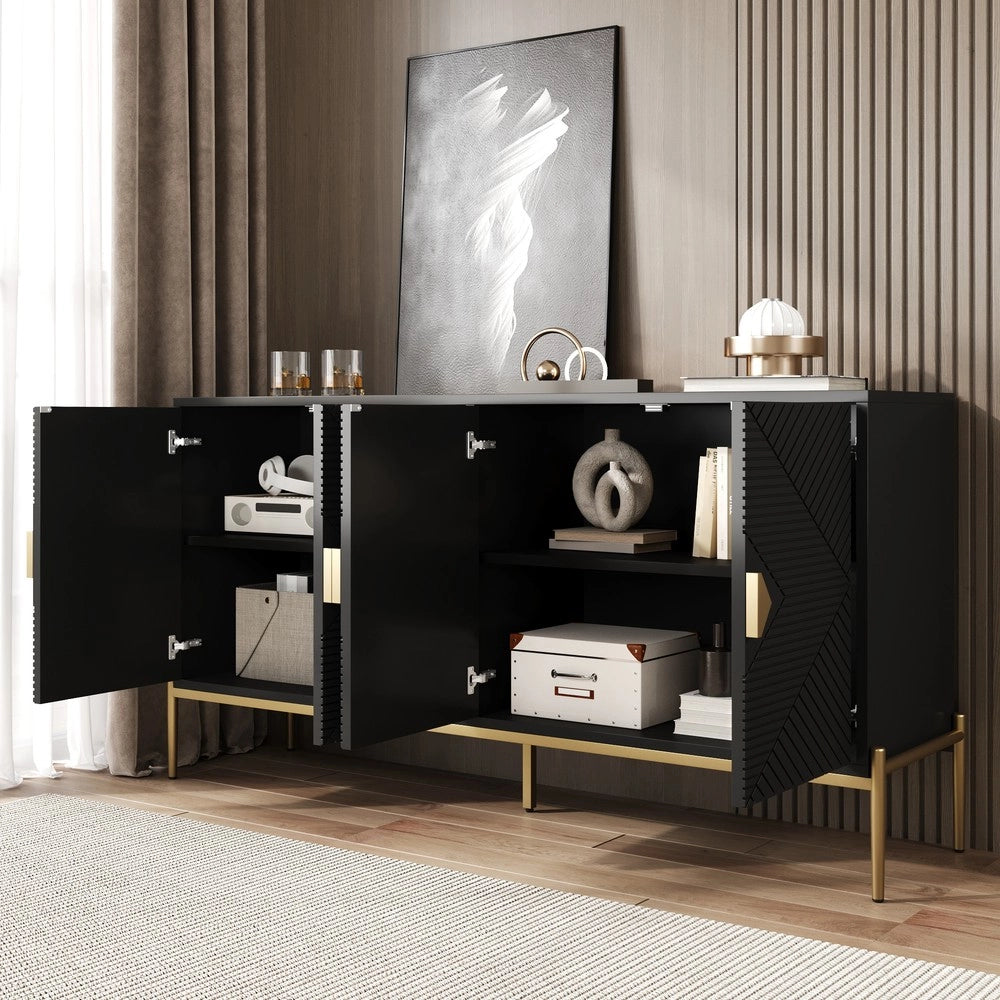 Cassettiera ¨C MINIMAL ¨C Legno, Bianco, 162x80x40 cm