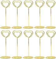 Clip per foto - sostenitore di foto con pinzetta - fotoclip - 10 pezzi - Sostegno in legno per biglietto - Sostegno per biglietto da tavolo - Nome della persona - Per ufficio/ matrimoni/feste/decorazione di casa