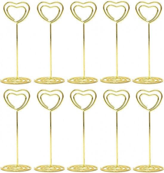Clip per foto - sostenitore di foto con pinzetta - fotoclip - 10 pezzi - Sostegno in legno per biglietto - Sostegno per biglietto da tavolo - Nome della persona - Per ufficio/ matrimoni/feste/decorazione di casa