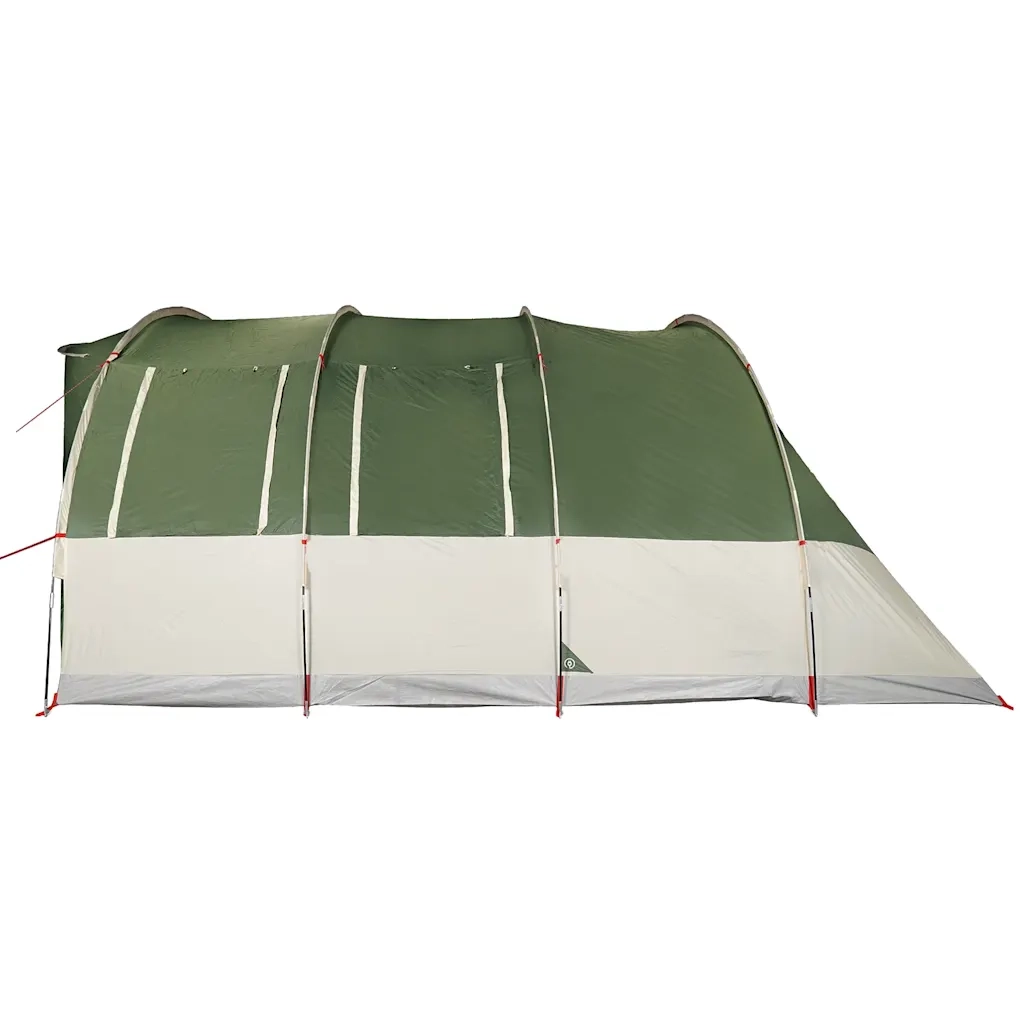 Tenda Familiare a Tunnel per 7 Persone Verde Impermeabile 94625