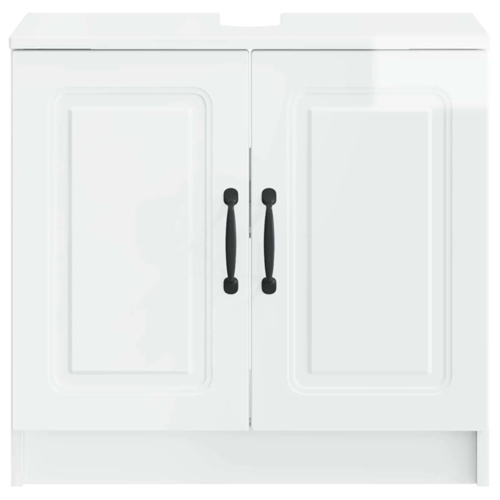 Armadio per Lavabo da Bagno UTRECHT Bianco Lucido 897669