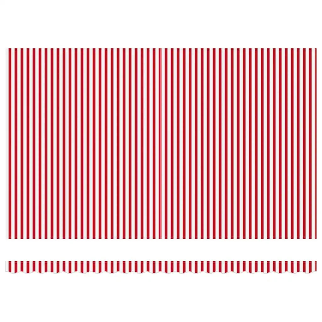 vidaXL Tettuccio Retrattile Rosso e Bianco Rosso e bianco 500 × 350 cm