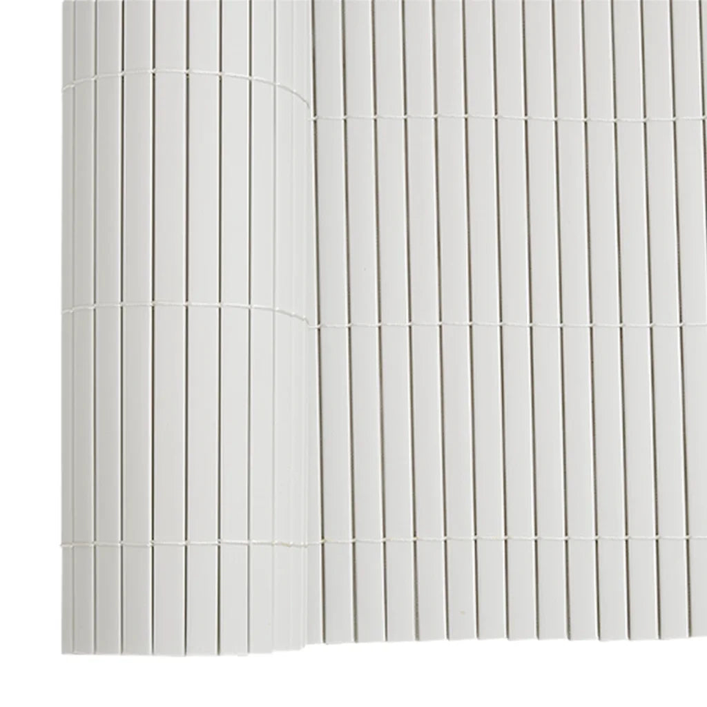 Recinzione da Giardino Bifacciale Bianca 1,8x5 m in PVC 42002623