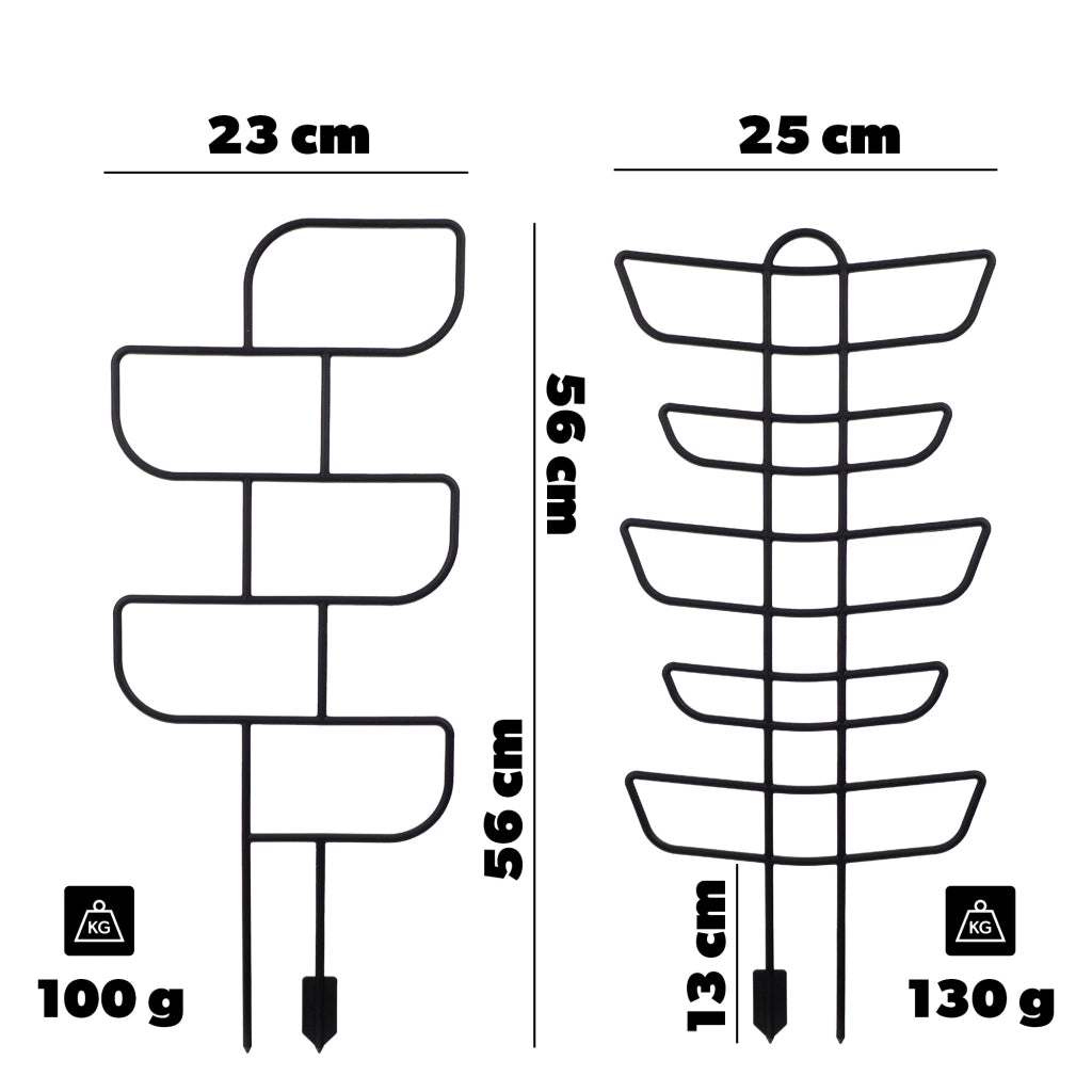 Set di 2 supporti per piante, fiori e piante KADAX, ideali per il giardino.
