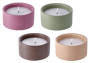 1 Pezzo Candela Decorativa con Vasetto in Cemento a 1 Led 15 x 8 cm 4 Colori